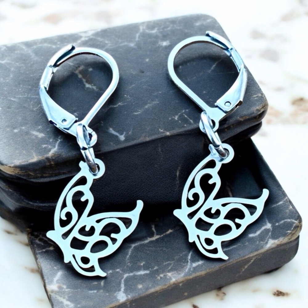 🆕 Butterfly Earrings Stainless Steel